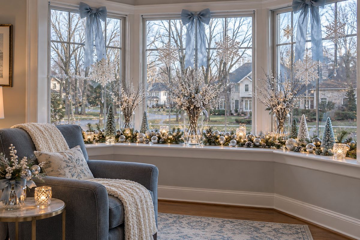 Snow-Free Winter Wonderland Bay Window